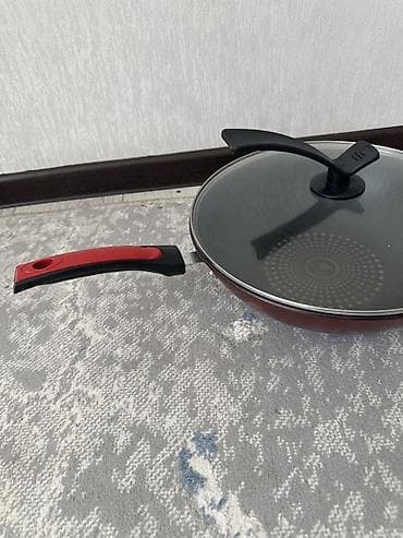 камни декор: Сковорода-вок с крышкой - Тип: глубокая сковорода/вок с антипригарным — 1