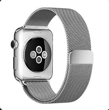 Детские смарт-часы: Продаю оригинальный ремешок для Apple Watch - Milanese loop Silver — 4