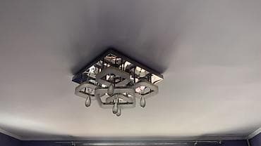 Люстры: Набор потолочных светильников для дома: 1) Классическая хрустальная — 5