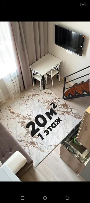 seven development: Студия, 28 м², Аламедин-1 мкр Элитка, 8 этаж, Свежий ремонт — 3