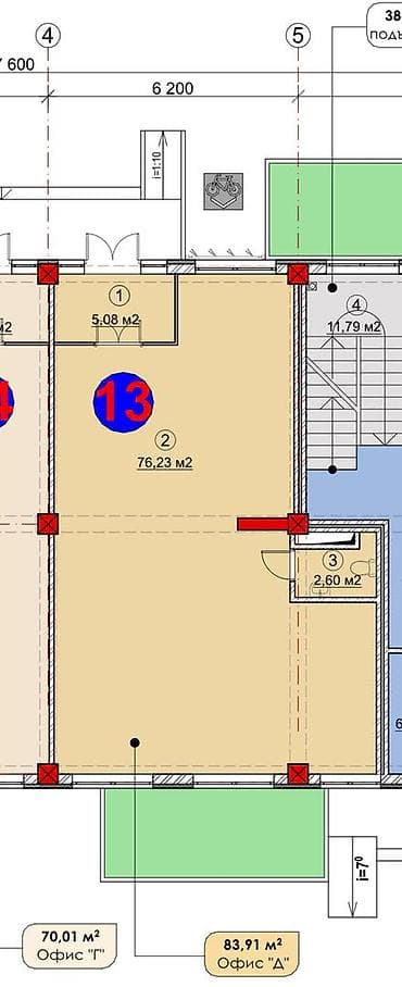 псо1: Продажа магазинов В жилом доме, 60 м², Готовая ПСО (под самоотделку), Отдельный вход, 1 этаж — 3