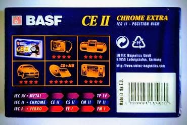 bt fm modulator: EMTEC BASF CE II Chrome Extra 120 (IEC II, Position High) - Кассета — 2