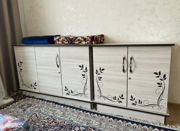 топурак бишкек: Уктоочу бөлмө гарнитуру, Шкаф, түсү - Күрөң — 1