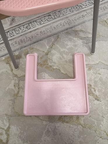 кормящий стульчик: Детский стульчик для кормления, розовый. - Компактная конструкция на — 3