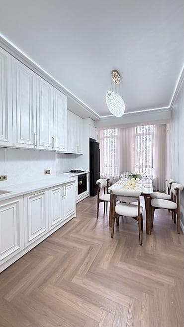 Квартиры: 3 комнаты, 104 м², Асанбай мкр 9 этаж, Дизайнерский ремонт — 7