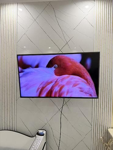 hdmi: Телевизор VASIN с тонкими рамками, диагональ около 55–65". Плоская — 2