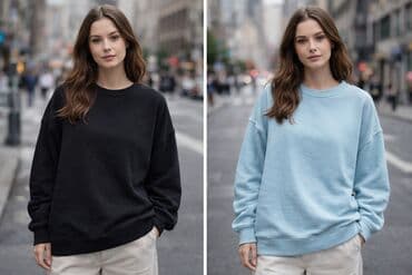 джинсы бананы: Универсальные базовые свитшоты - Модель: классический свитшот без — 3