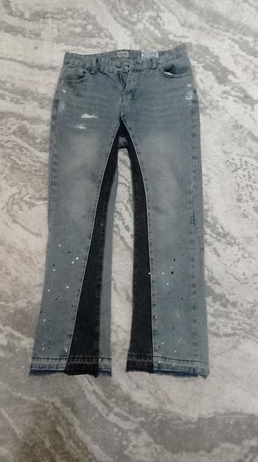 pull bear: Мужские джинсы, Б/у, цвет - Голубой, Самовывоз — 1