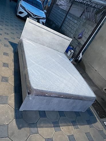 детская железная кровать: Двуспальная кровать, Новый, С матрасом, длина - 200 см — 2