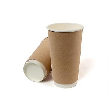 одноразовые стаканчики цена: Двухслойные бумажные стаканы одноразовые, крафт - 400 мл - Материал — 1