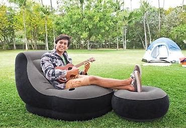 лежаки для бассейна: INTEX 68564NP Надувное кресло с пуфиком "Intex Ultra Lounge 68564NP" — 1