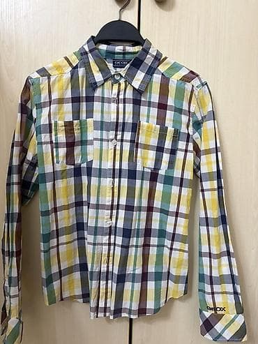 hm kids: 1. Рубашка в клетку H&M, подростковая на рост 164 см. Новая. - — 3