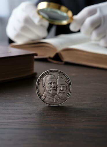 клинок ращекающих демонов: Продаю коллекционную монету 300 лет дому Романовых. Серебро оригинал — 1