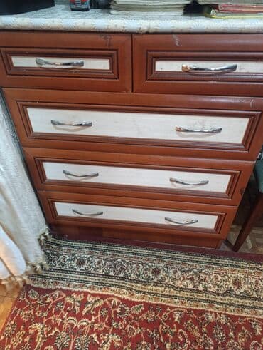 шифонеры буу: Кийим үчүн комод, Күзгүсүз, ЛДСП, түсү - Күрөң — 3