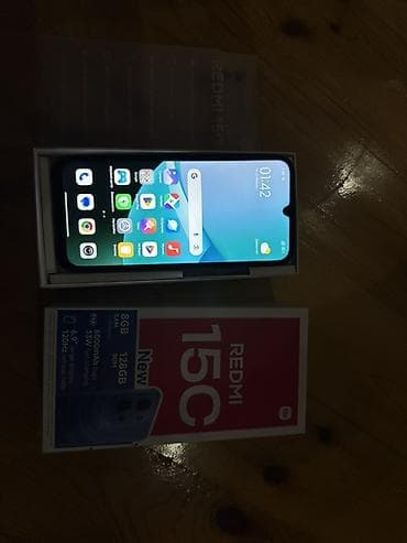 tab s2: Redmi, Redmi 15C, Б/у, 128 ГБ, цвет - Черный, 2 SIM — 4