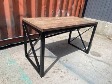 офисные столы бу: Стол лофт для офиса 
Длина 1.20 
Ширина 60
Высота 75 — 11
