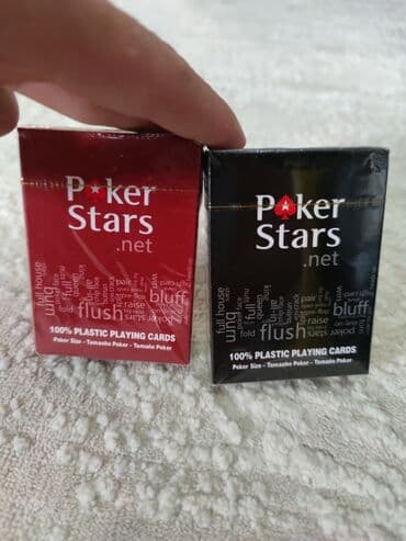 купить набор для игры в покер: Пластиковые игральные карты "Poker Club", колода 54 штуки. 100% — 3