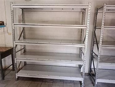 стелаж: Стеллаж на склад складские металлические стеллажи, железные полки — 10