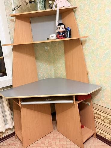 стол компьютерный с полками: Компьютерный стол, Угловой — 2