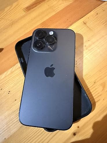 m3 pro: IPhone 14 Pro, Б/у, 256 ГБ, Графит, Зарядное устройство, Чехол, Кабель, 75 % — 1