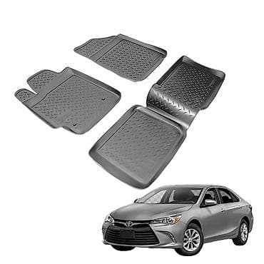 полики камри 40: 3D Резиновые Полики Для салона Toyota, цвет - Черный, Новый, Платная доставка, Самовывоз — 1
