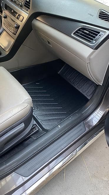 чехлы на сиденья соната: 3D Полики Для салона Hyundai, цвет - Черный, Новый — 9