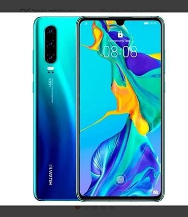 Техника и электроника: Смартфон Huawei P30 (цвет Breathing Crystal/аквамарин) в комплекте — 1