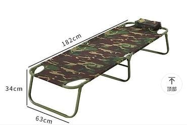 раскладушка на прокат: Продам новую раскладную кровать камуфляжного цвета — 1