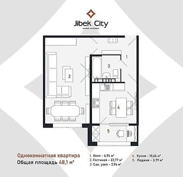 аренда склада: 1 комната, 48 м², 108 серия, 5 этаж, Готовая ПСО (под самоотделку) — 10
