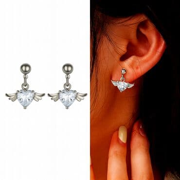 самые красивые свадебные платья в мире: Эти серьги НС с подвеской в форме сердечка с крыльями — нежное и — 1