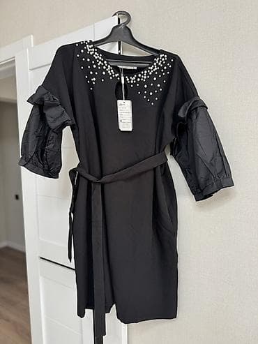 гойнок: Два женских платья, черные, новые, отдам за 500 сом за 2шт 1) — 3