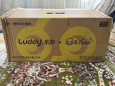 велоколяска новый: Детский трехколесный велосипед трансформер Luddy x B.Duck Новый яркий — 4
