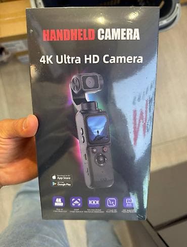 Карманная ручная камера с 3-осевым стабилизатором и записью 4K Ultra