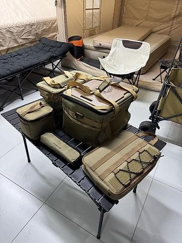 Набор для кемпинга и пикника в переносных органайзерах (5 комплектов)