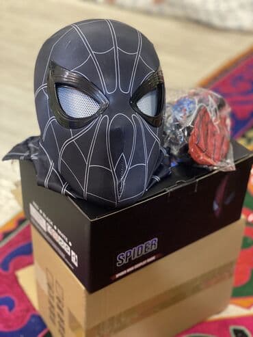кастюм человека паука: Хит года‼️🔥🔥🔥 Маски человек паук 🕷️ В подарок перчатки паутинки!💝 С — 1