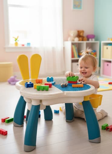 детская гарнитура: Комплект детского стола и стула — 1