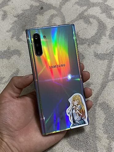 google fold: Samsung Note 10 5G, Б/у, 256 ГБ, цвет - Голубой, 2 SIM, eSIM — 1