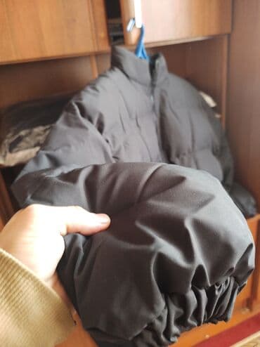 купить женский пуховик большого размера: Двусторонняя утеплённая куртка влагостойкий - Формат: пуховик-бомбер — 9