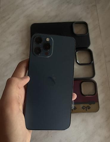 honor magic: IPhone 12 Pro Max, Б/у, 128 ГБ, Pacific Blue, Чехол, 75 % — 1