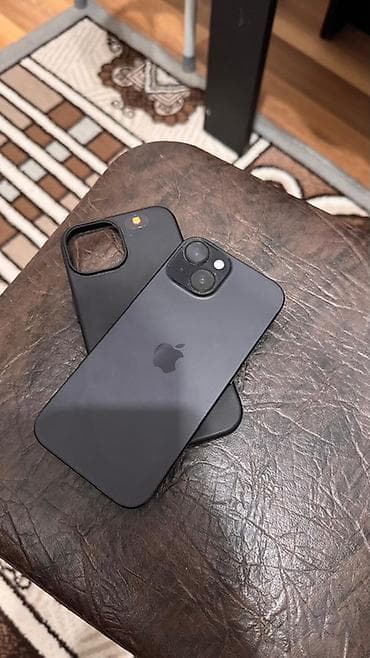 iphone new: IPhone 15, Б/у, 128 ГБ, Чехол, 89 % — 1