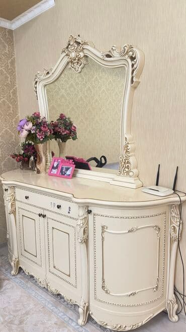 органическая химия: Гарнитур для зала, Б/у, Шкаф, Тумба под ТВ, Самовывоз, цвет - Бежевый — 2