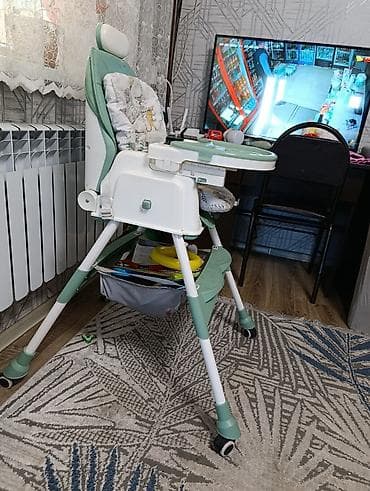 поло рубашки: Детский стульчик для кормления и занятий - Универсальный высокий стул — 1