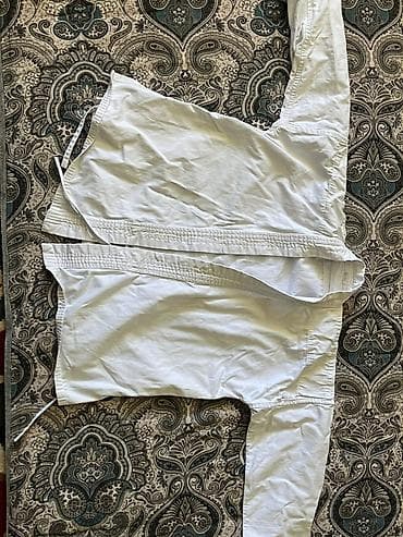 Кимоно для дзюдо/самбо/айкидо (куртка и штаны), белое. -