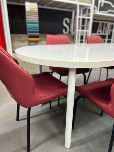 мебель бишкек столы и стулья фото цены: Кухонный стол и стул, Новый, В рассрочку, Бесплатная доставка, цвет - Красный — 5