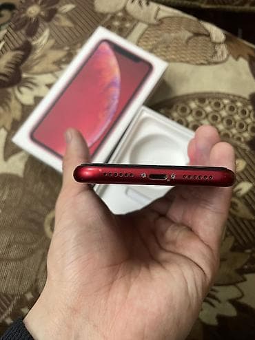 iphone xс: IPhone Xr, Б/у, 64 ГБ, Красный, Коробка, 77 % — 3