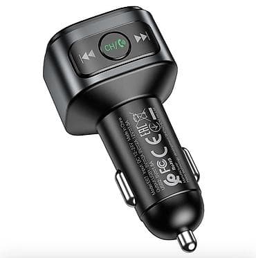 bluetooth 5 0: Автомобильный FM‑трансмиттер Hoco E67 с быстрой зарядкой QC3.0 - — 3