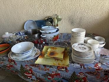 Посуда: Большой набор кухонной посуды и сервировки — одним лотом. Состав по — 3
