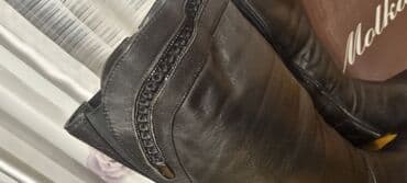 удобный обувь: Сапоги натуральная кожа, натуральный мех, удобная колодка, на широкую — 2