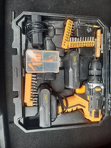 набор ключей для автомобиля б у: Аккумуляторный шуруповёрт DEKO 20V в комплекте - Шуруповёрт DEKO 20V — 3