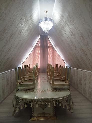 журнальный стол трансформер: Стол и стул для зала, цвет - Золотой — 3